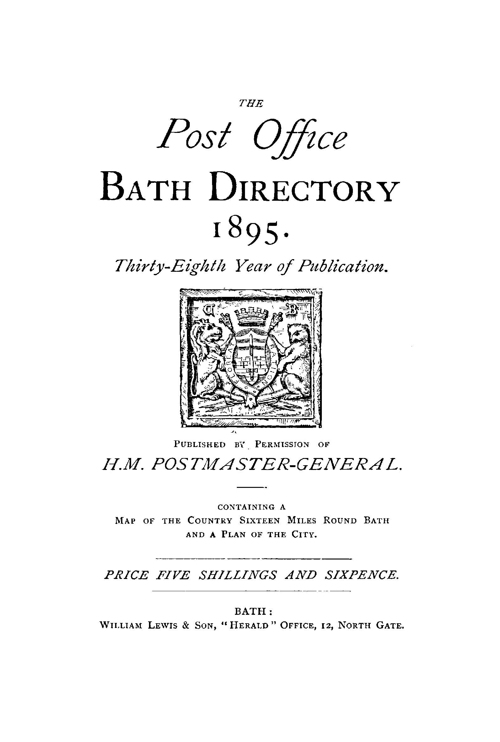 PO Bath Directory 1895